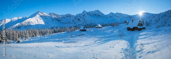 Fototapeta Widok na Halę Gąsienicową, Tatry Polskie