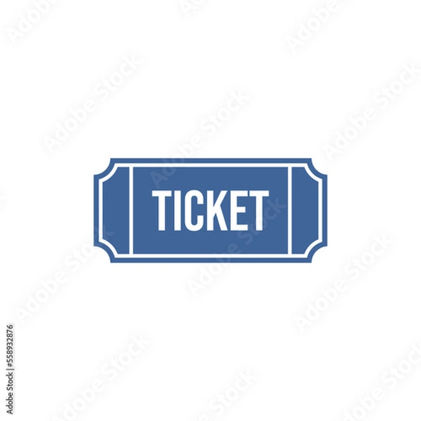 Fototapeta Ticket Icon Vector Illustration Logo Template