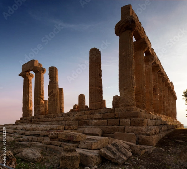 Obraz Agrigento. Valle dei templi.Tempio di Giunone