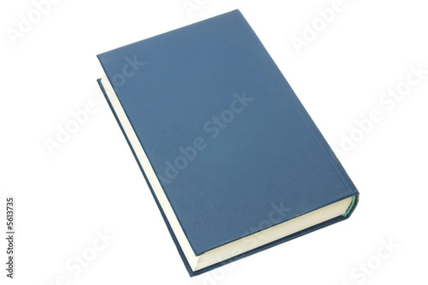 Obraz blue book over white