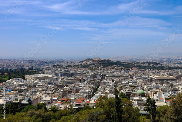 Fototapeta athens view from the top