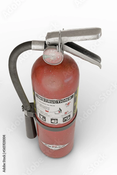 Fototapeta fire extinguisher isolated on transparent background