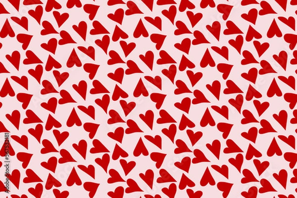 Fototapeta seamless pattern with hearts