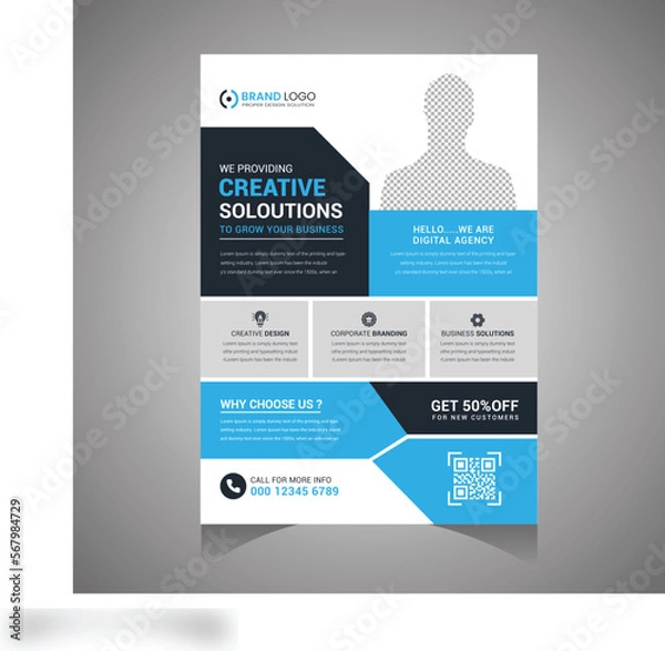 Fototapeta Corporate Business Flyer Template