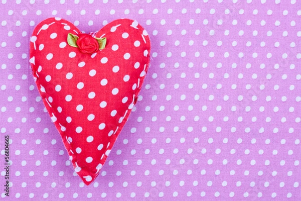 Fototapeta cloth heart shape