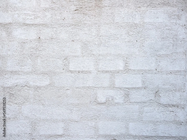 Fototapeta white brick wall background