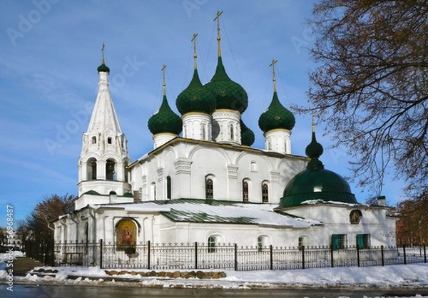 Fototapeta Old  church, winter