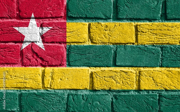 Fototapeta Flag of Togo on the wall