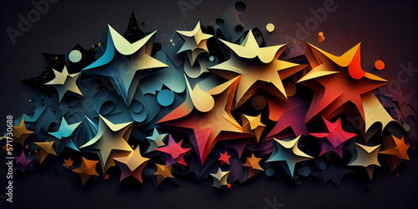 Fototapeta Abstract Stars Background 