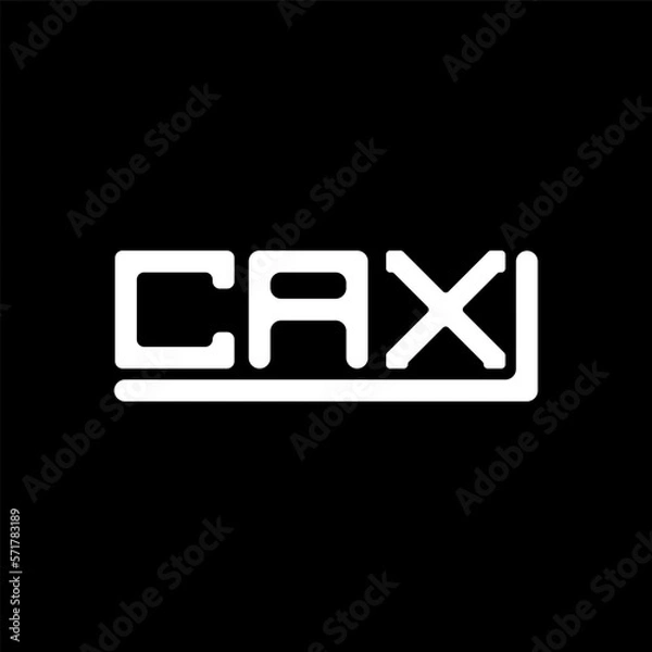 Fototapeta CAX letter logo creative design with vector graphic, CAX simple and modern logo.