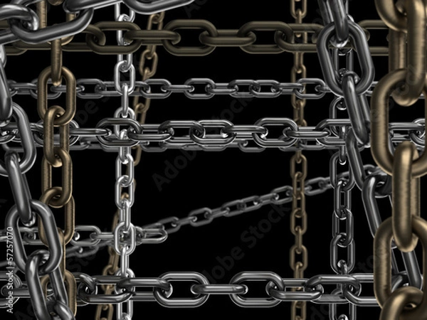 Fototapeta chains background