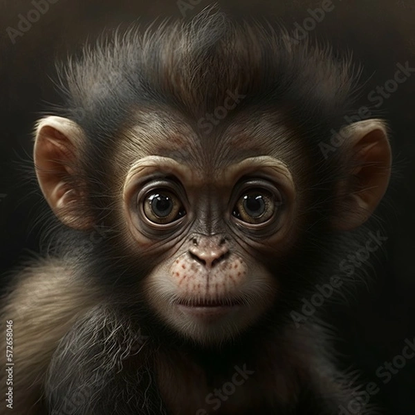 Fototapeta Mico rondoni Monkey Generative AI