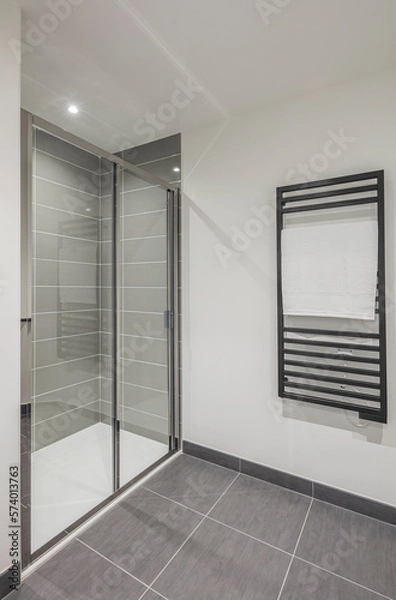 Fototapeta Mordern and luxury bathroom interior