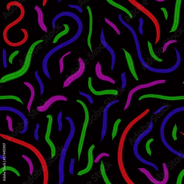 Obraz seamless pattern. multicolored jagged abstract lines.