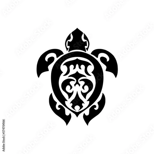 Fototapeta illustration vector graphic of symbol turtle tribal design