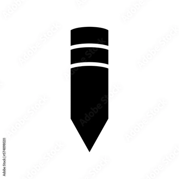 Obraz pencil icon or logo isolated sign symbol vector illustration - high quality black style vector icons
