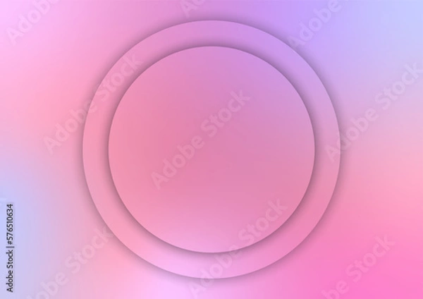 Obraz Abstract pink circle banner presentation products pastel background