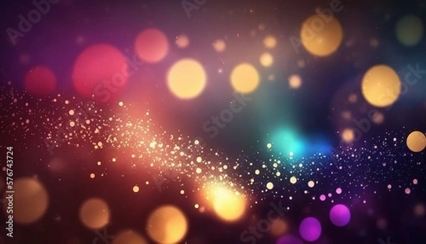 Fototapeta Particle Background Texture Wallpaper with shiny vibrant colors, celebration, beautiful art created with generative ai technology