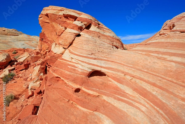 Fototapeta Fire Wave close up - Valley of Fire State Park, Nevada