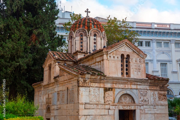 Fototapeta The Metropolitan Cathedral of the Annunciation in Athens, Greece