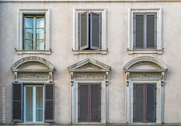 Fototapeta Roma, centro storico, palazzo antico