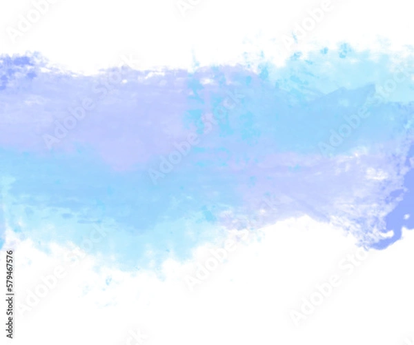 Fototapeta A sky-inspired watercolor background can be created by skillfully blending different shades of blue and white paints, allowing them to merge and flow across the paper in a way that mimics the natural 