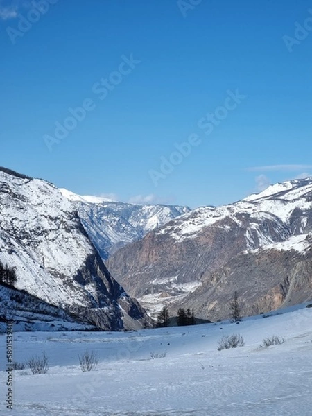 Obraz snow covered mountains