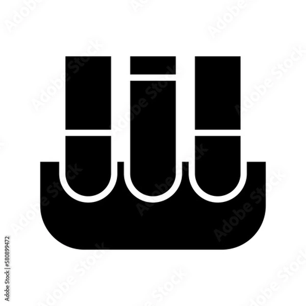 Fototapeta test tube icon or logo isolated sign symbol vector illustration - high quality black style vector icons
