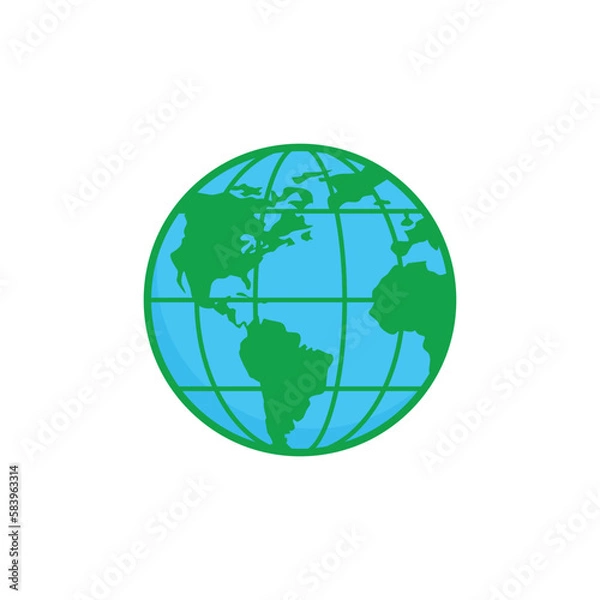 Fototapeta globe icon design vector