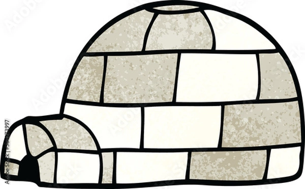 Fototapeta cartoon doodle igloo