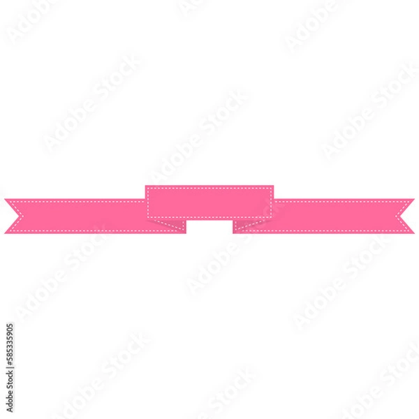 Fototapeta Pink ribbons banner 