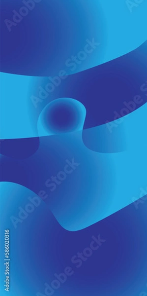 Fototapeta abstract blue wave background