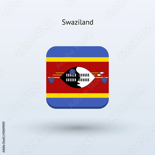 Fototapeta Swaziland flag icon