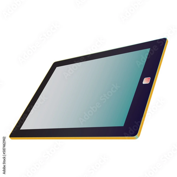 Obraz Vector image of digital tablet