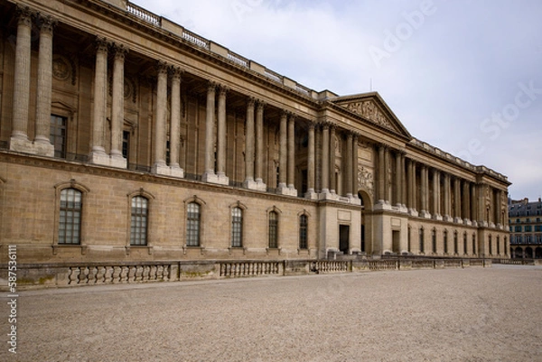 Fototapeta East facade of the Louvre, Paris, France