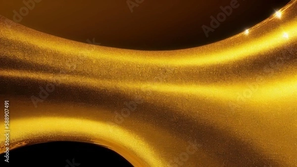 Fototapeta Abstract golden background. Generative AI
