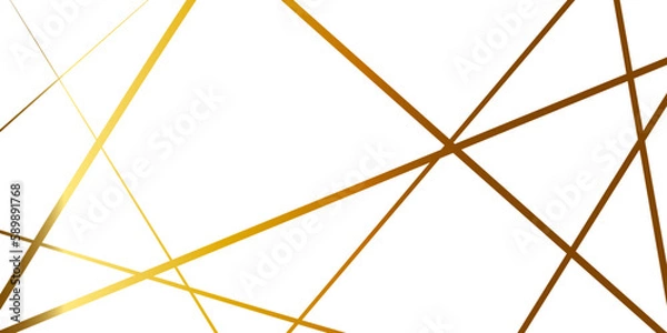 Fototapeta Abstract luxury golden wave lines background.