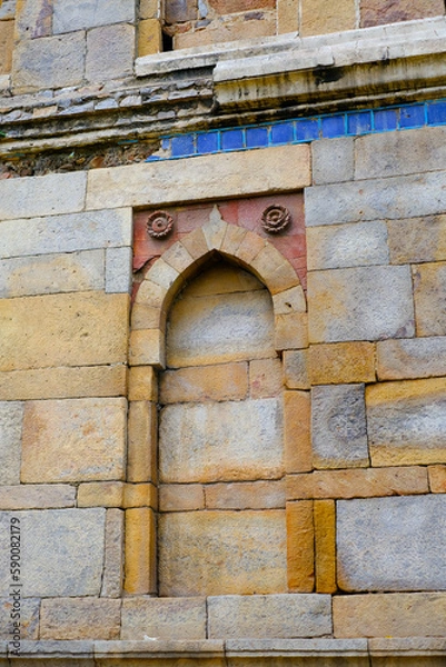 Fototapeta Picture of Sheesh Gumbad tomb from the last lineage of the Lodhi Dynasty. situated in Lodi Gardens in Delhi India