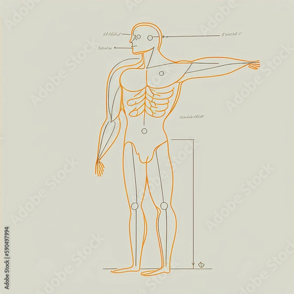 Fototapeta anatomy of body