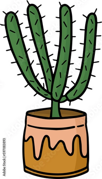 Fototapeta Cactus Plant Illustration