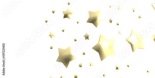 Fototapeta Stars - stars background, sparkle lights confetti falling. magic shining Flying christmas stars on night  - PNG transparent