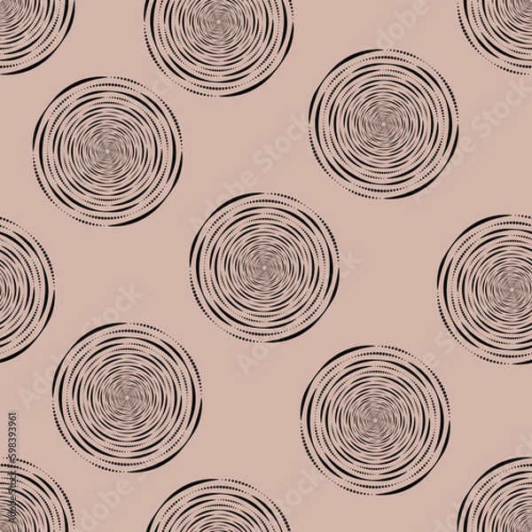 Fototapeta seamless pattern of geometric abstract round shape