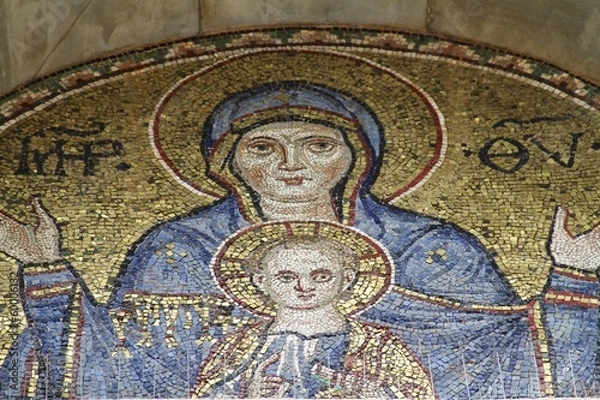 Fototapeta Venice Saint Mark's Basilica - Virgen Mary and Son