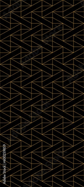 Fototapeta Elegant geometric seamless pattern. Stylish triangular grid texture.