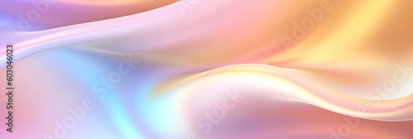 Fototapeta holographic warm pastel colors gradient. generative AI