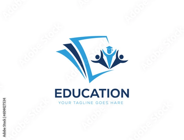 Fototapeta Education school college and University crests and logo emblem