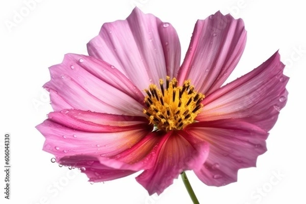 Fototapeta pink dahlia isolated on white