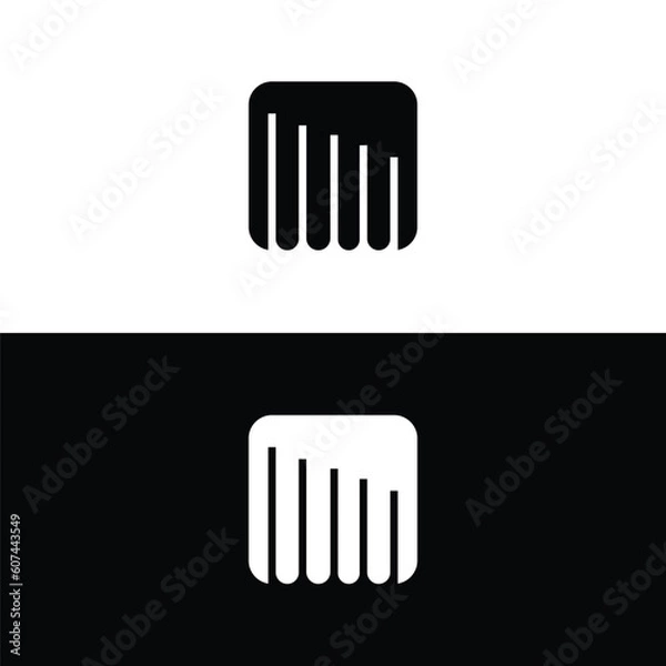 Fototapeta Rectangle vector logo template design