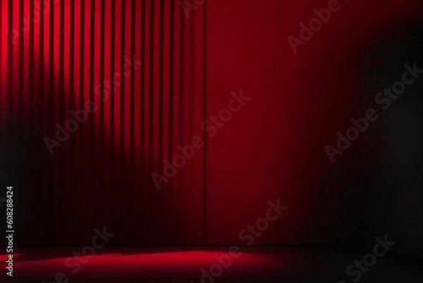 Fototapeta red stage background full HD image , ai generative image 