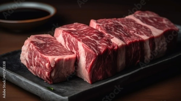 Fototapeta Delicious Japanese Kobe beef